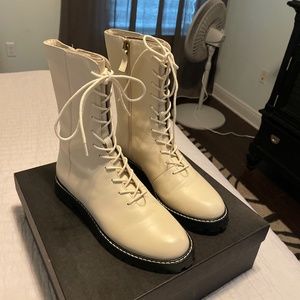 JCrew lace up boots 7.5